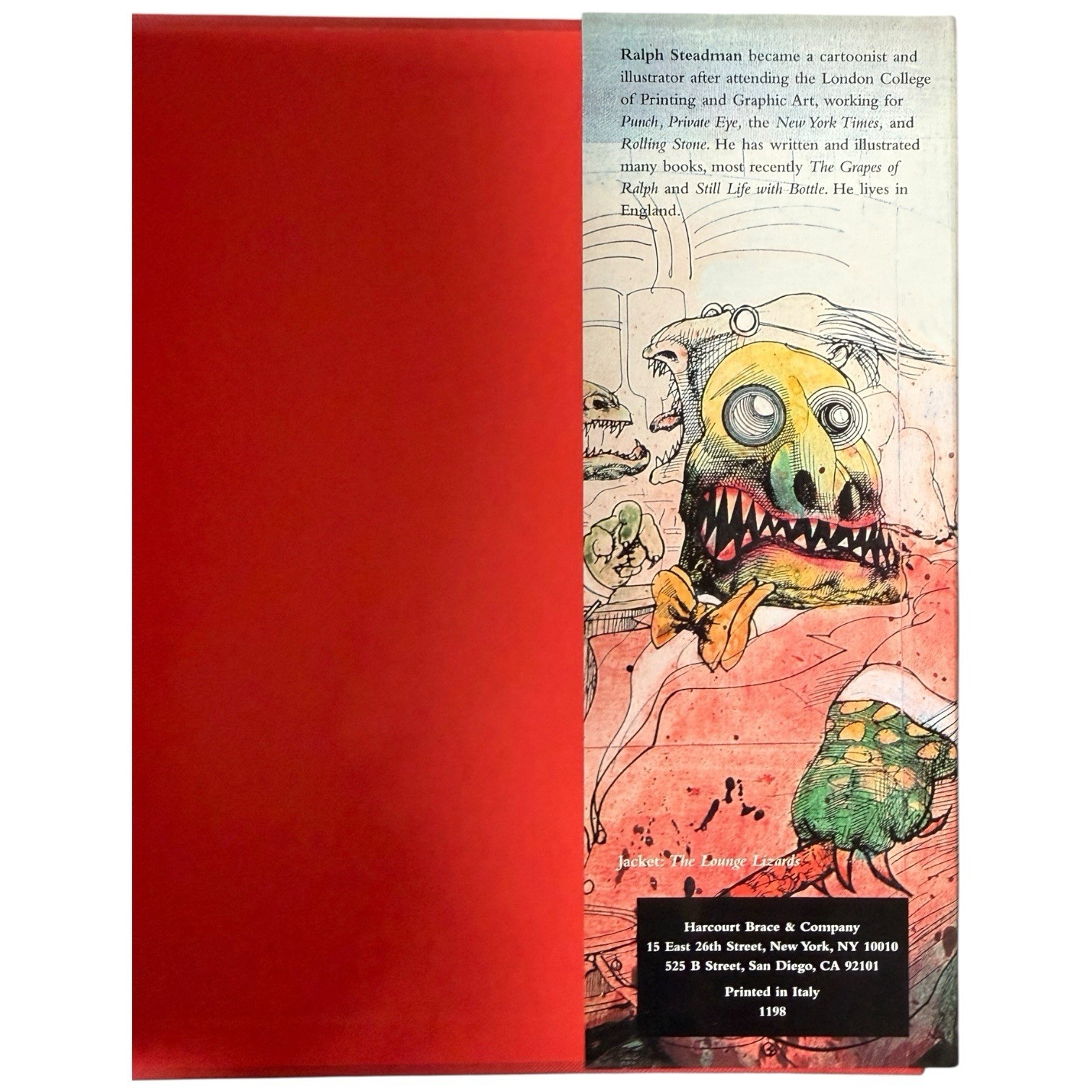 Signed Book Gonzo The Art by Ralph Steadman 1998 Hardcover HCDJ