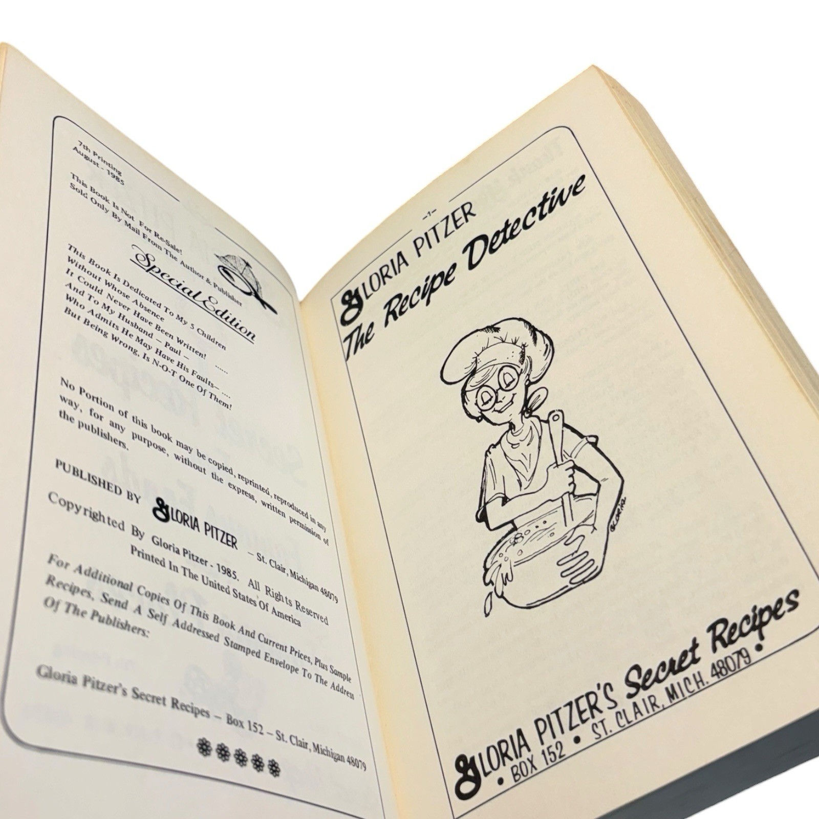Gloria Pitzer’s Better Cookery Cookbook Best of the Recipe Detective Aug. 1985