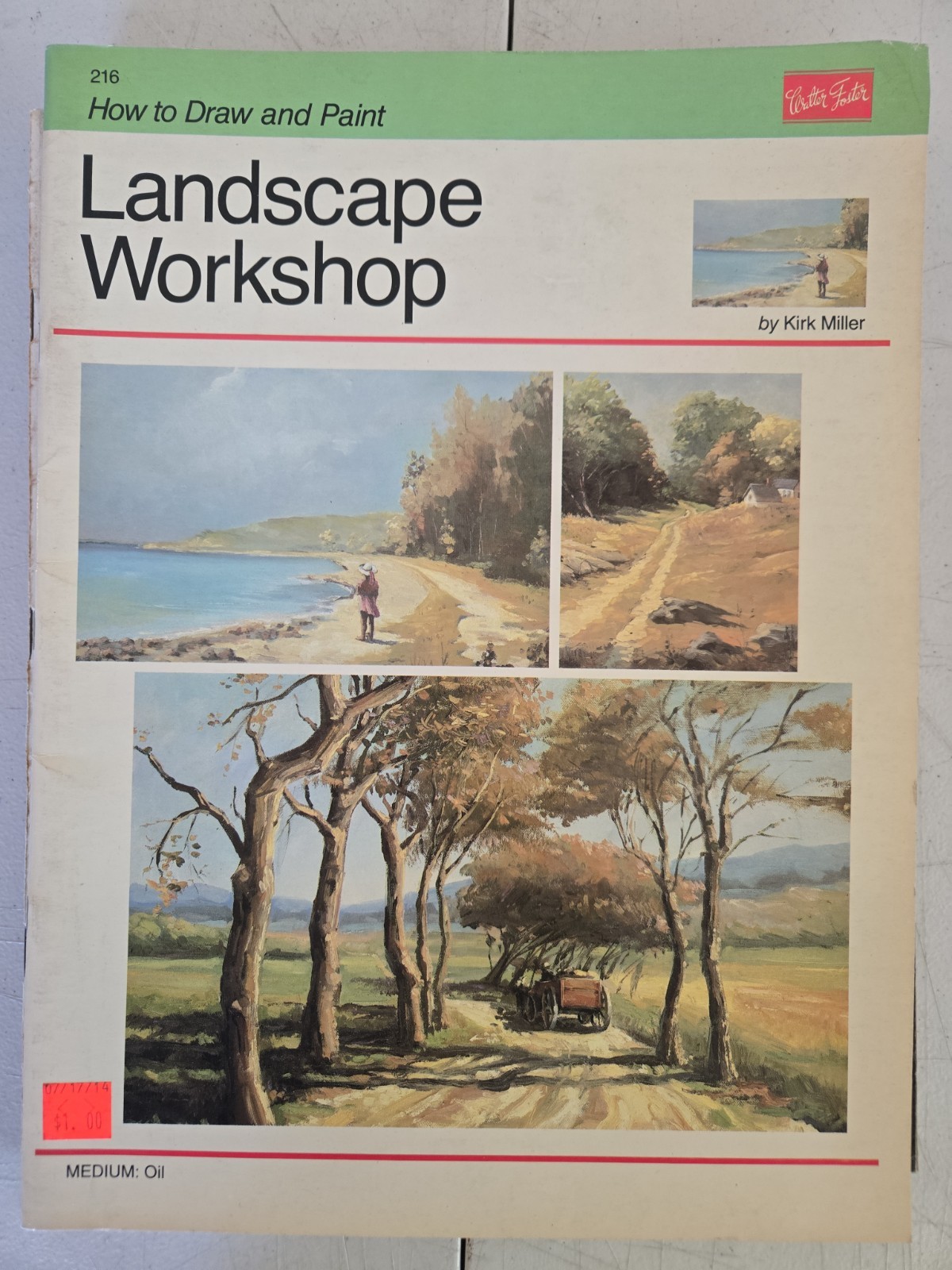 Lot of 7 Walter Foster HOW TO PAINT Art Books – Landscapes, Seascapes, Barns etc