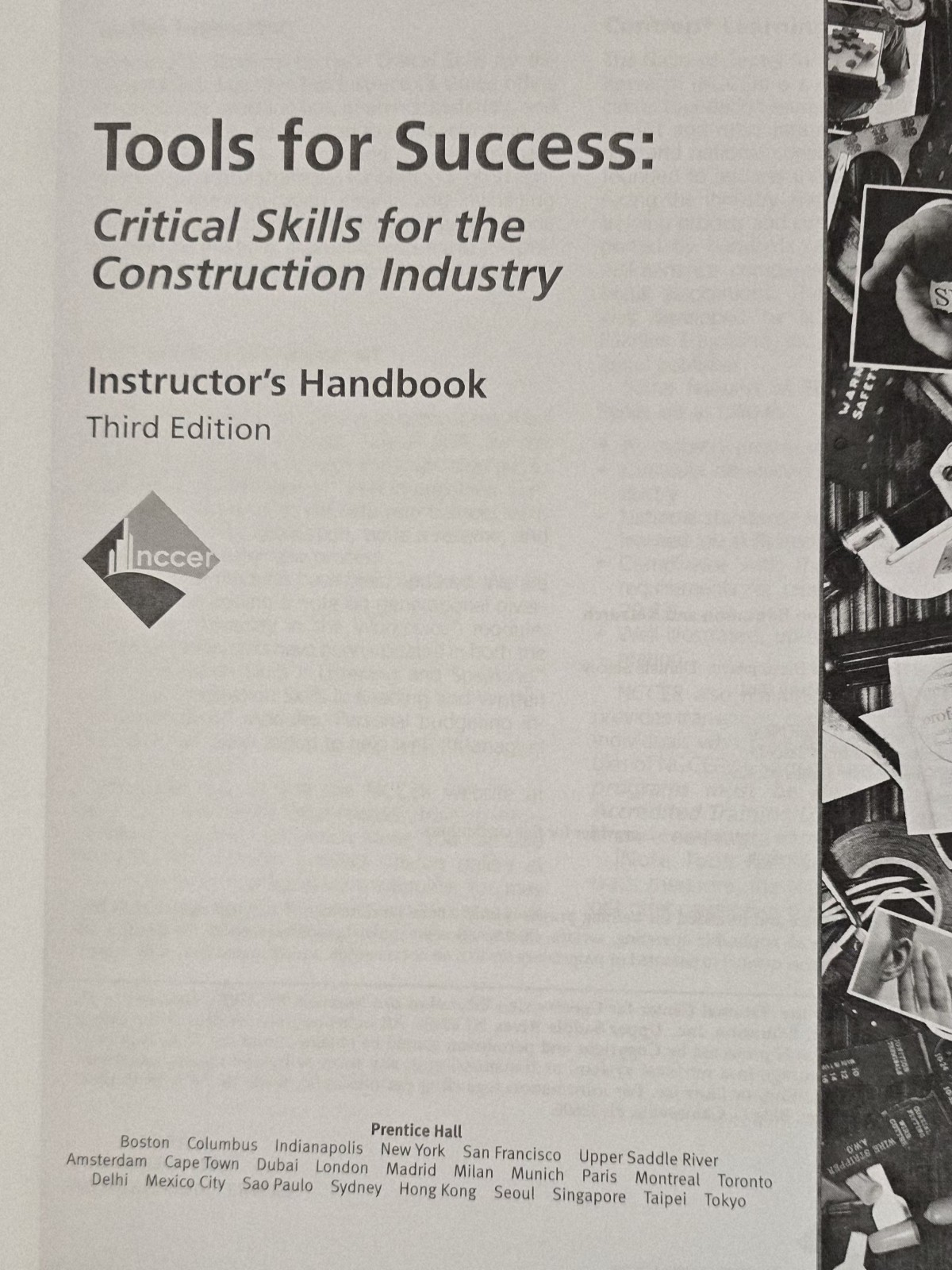 Tools for Success Instructor’s Edition, Paperback by Nccer