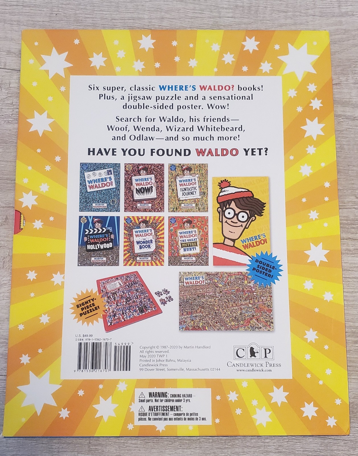 WHERE’S WALDO? THE SUPER SIX! MARTIN HANDFORD SIX BOOKS, A POSTER & extra book