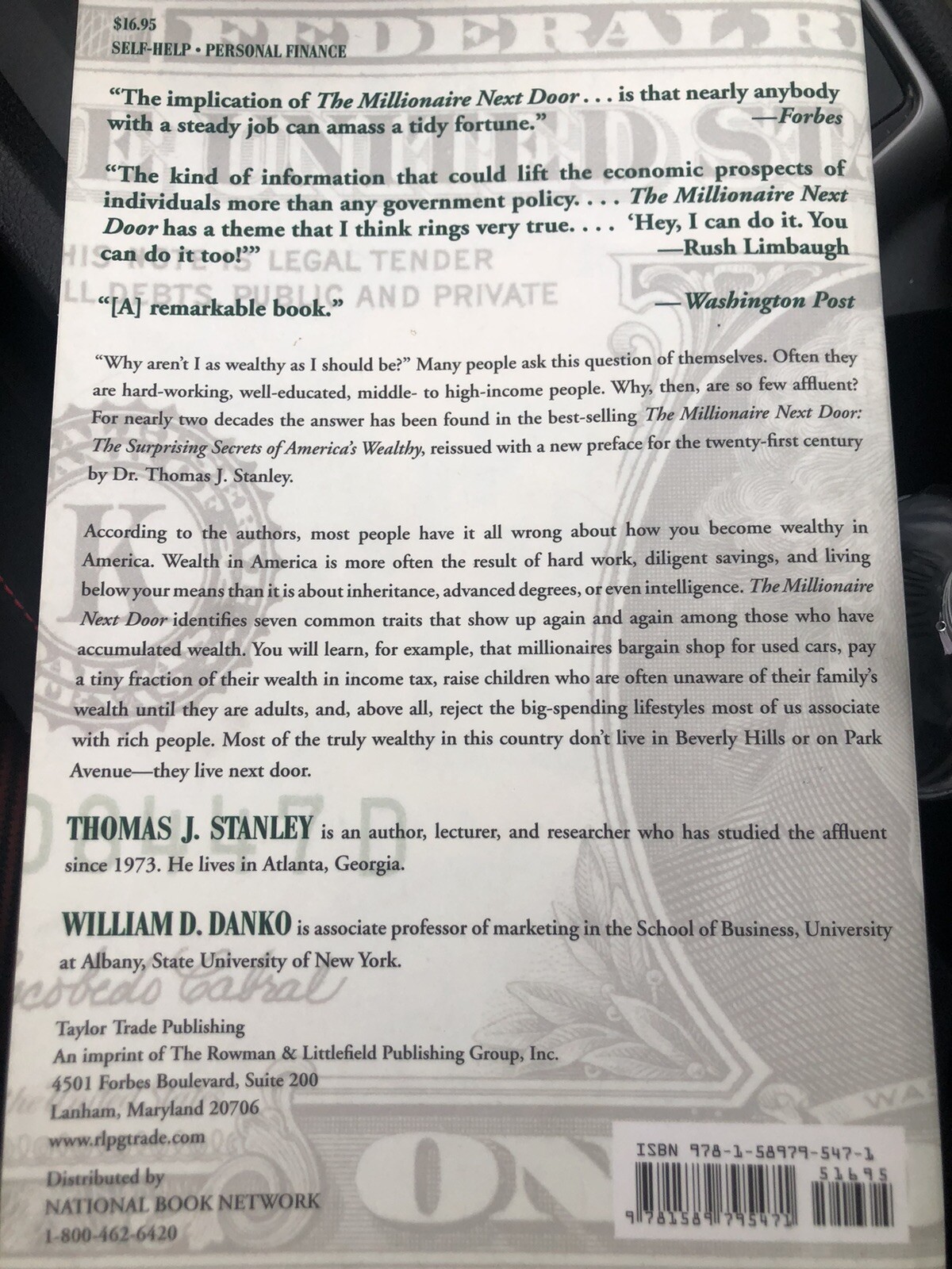 The Millionaire Next Door | Thomas J. Stanley and William D. Danko LEGENDARY
