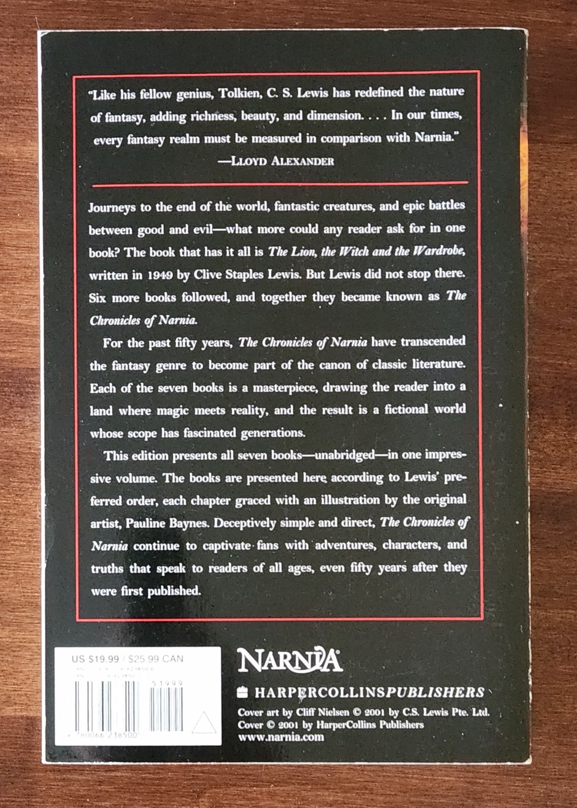WATCHMEN and THE CHRONICLES OF NARNIA