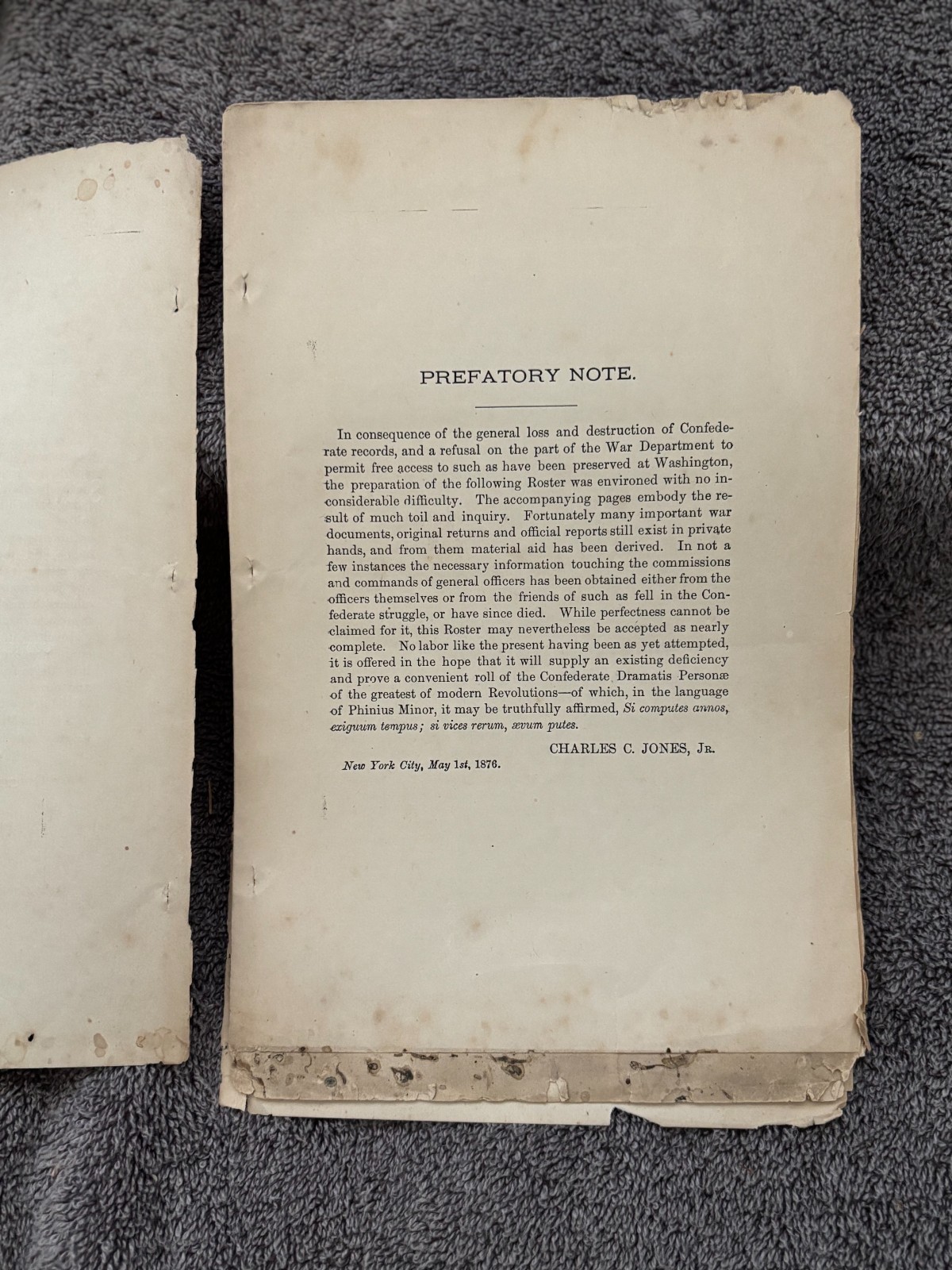 Roster of General Officers by Charles Colcock Jones – Part One of Three Parts