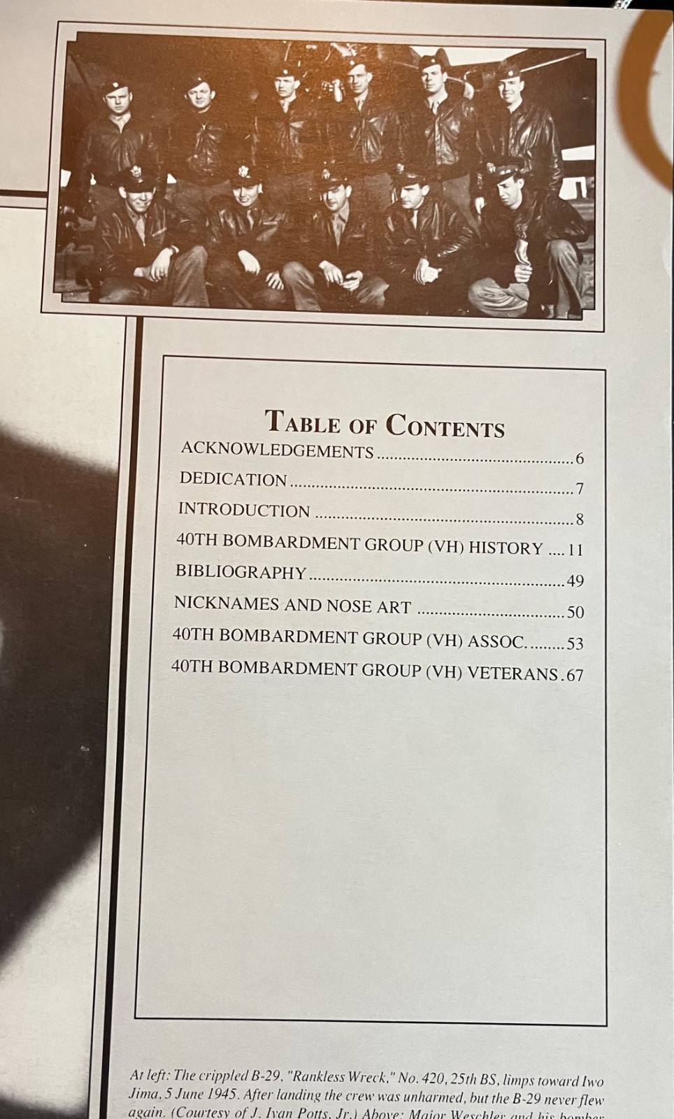 40TH BOMBARDMENT GROUP(VH) B-29 UNIT HISTORY By Turner Publishing RARE OOP