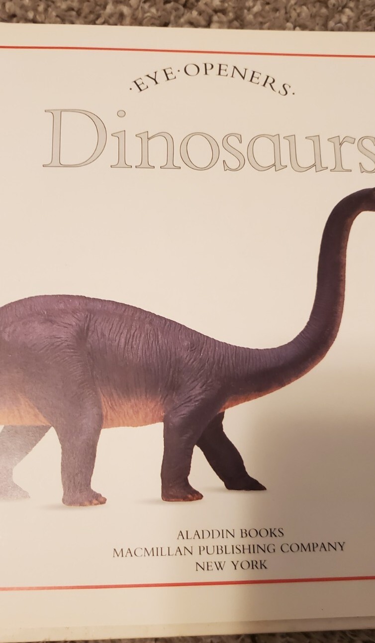Lot Of 4 Children’s Dinosaur Picture Books Educational Fold Out Flaps 1 Vintage