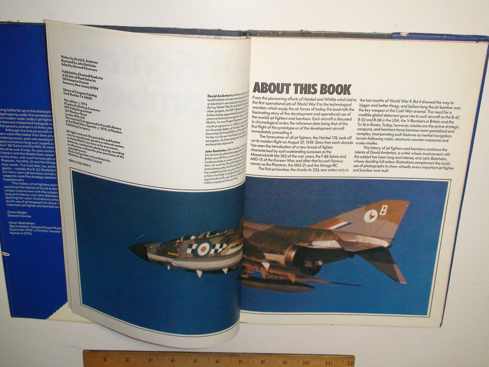 Jet Fighters & Bombers 1976 HC – David A. Anderton w/ slip cover 127 pages