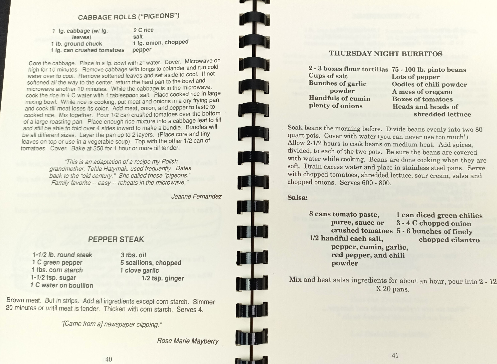 Andre House Book of Recipes & Hints Cookbook Comb Bound Turkey Soup 134 Pages