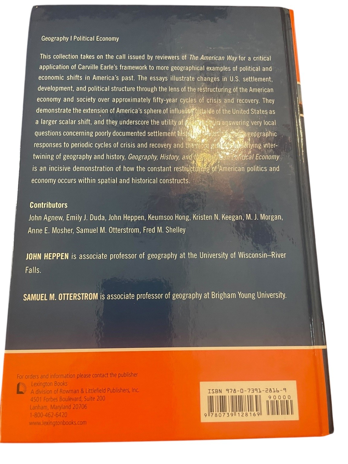 Geography History and the American Political Economy Heppen Otterstrom 2009