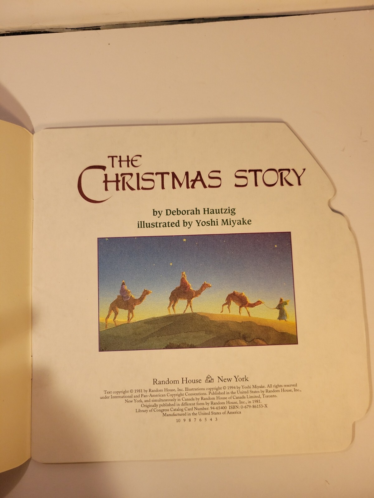 Pictureback Shape Ser.: The Christmas Story by Deborah Hautzig (1994, Trade…