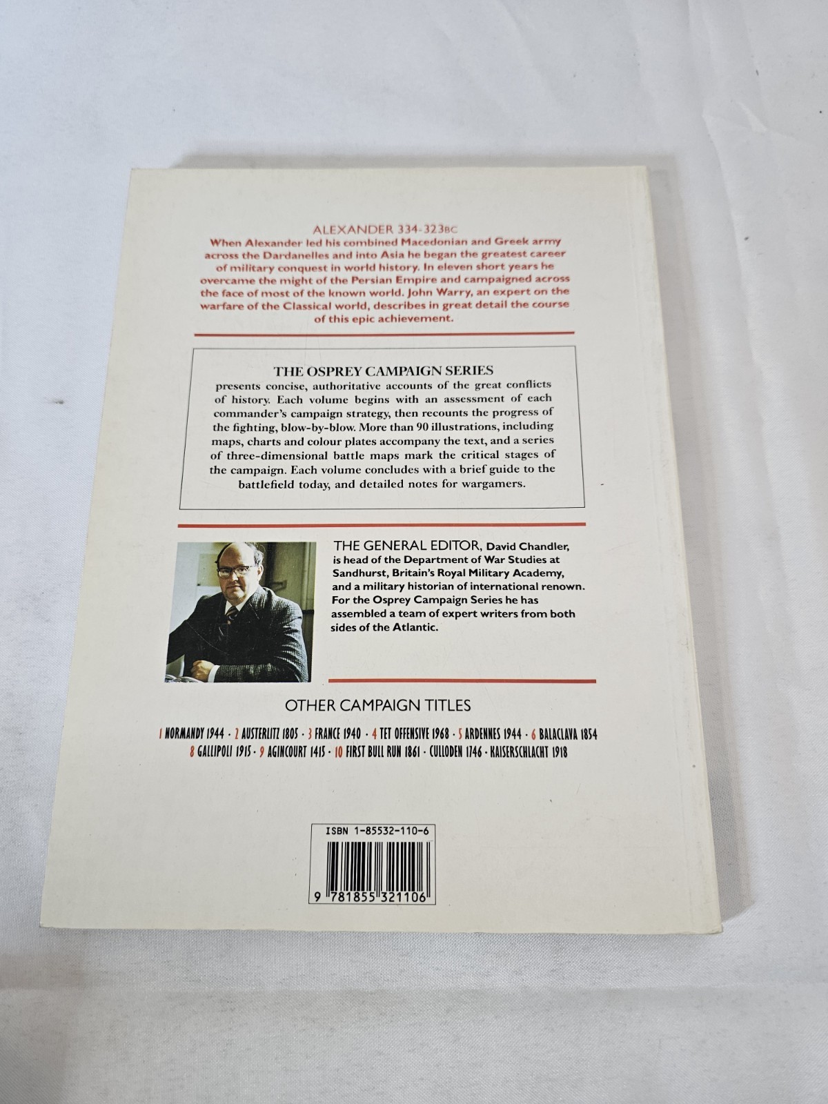 Alexander 334-323 BC Osprey Campaign. Soft Cover. 96 Pages