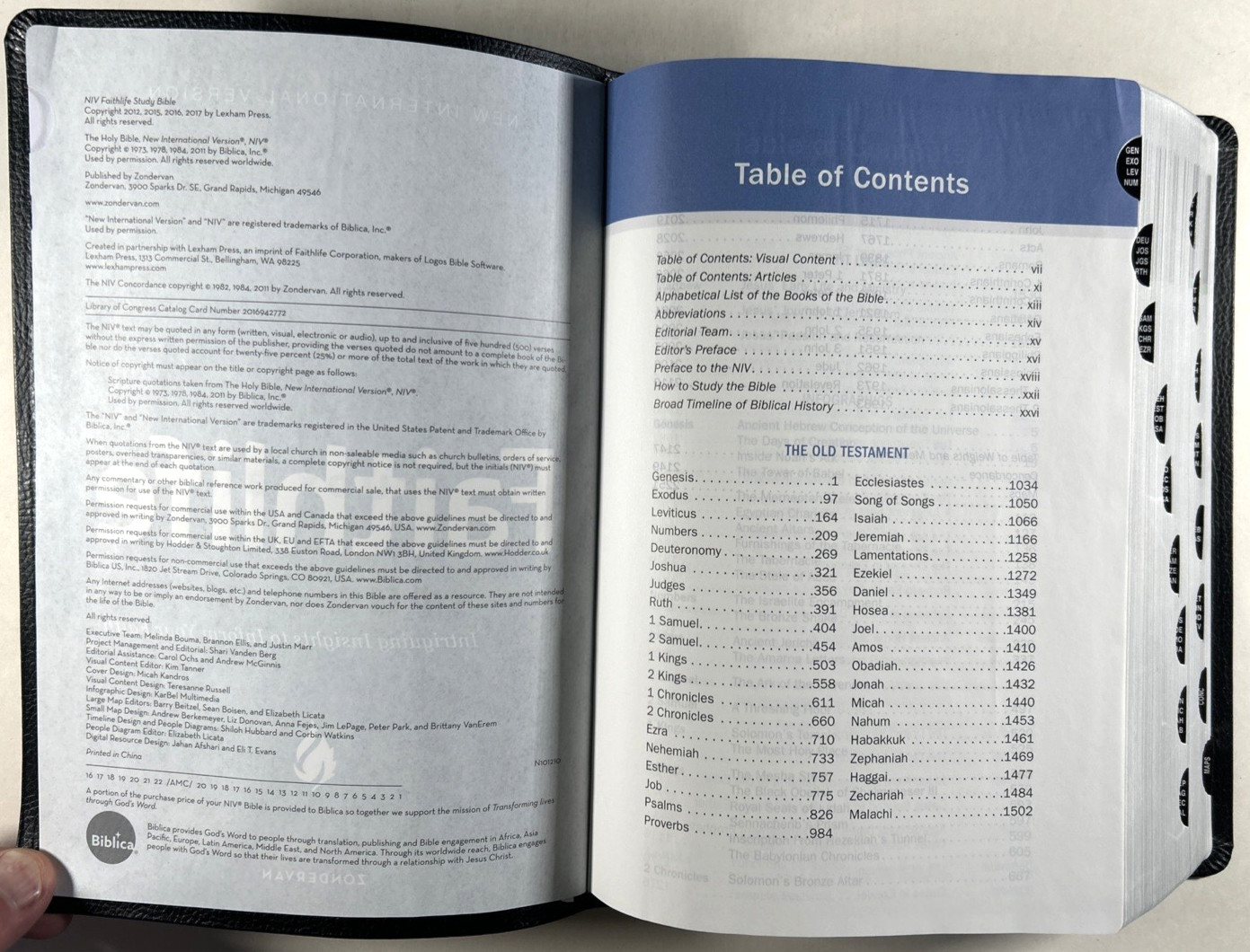 NIV Faithlife Illustrated Study Bible Black Premium Bonded Leather Indexed LNOB