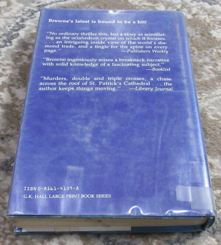 Stone 588 by Gerald A. Browne (1986, Hardcover) Large Print