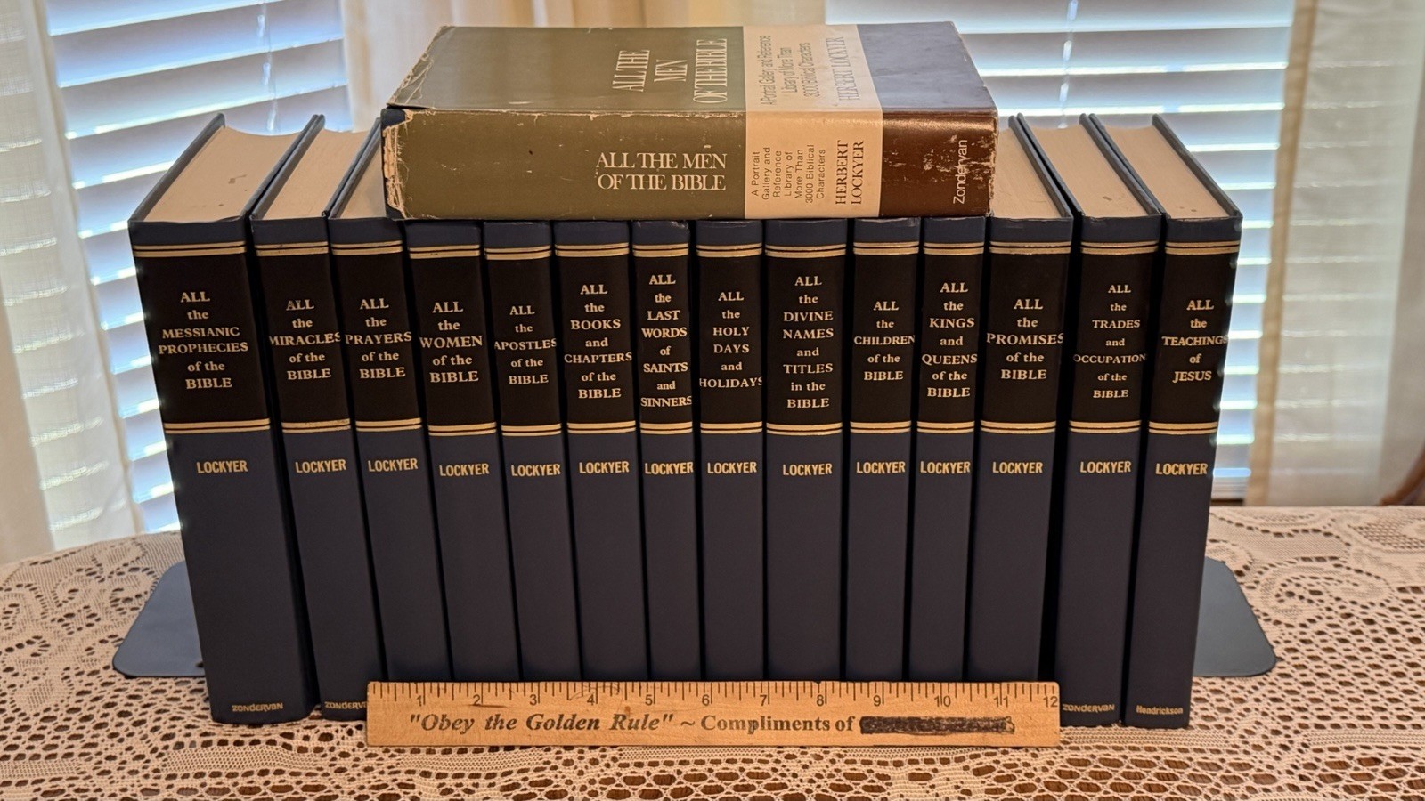 Herbert Lockyer “ALL the ….” Bible Book Series Set 15 Volume Lot HC Zondervan