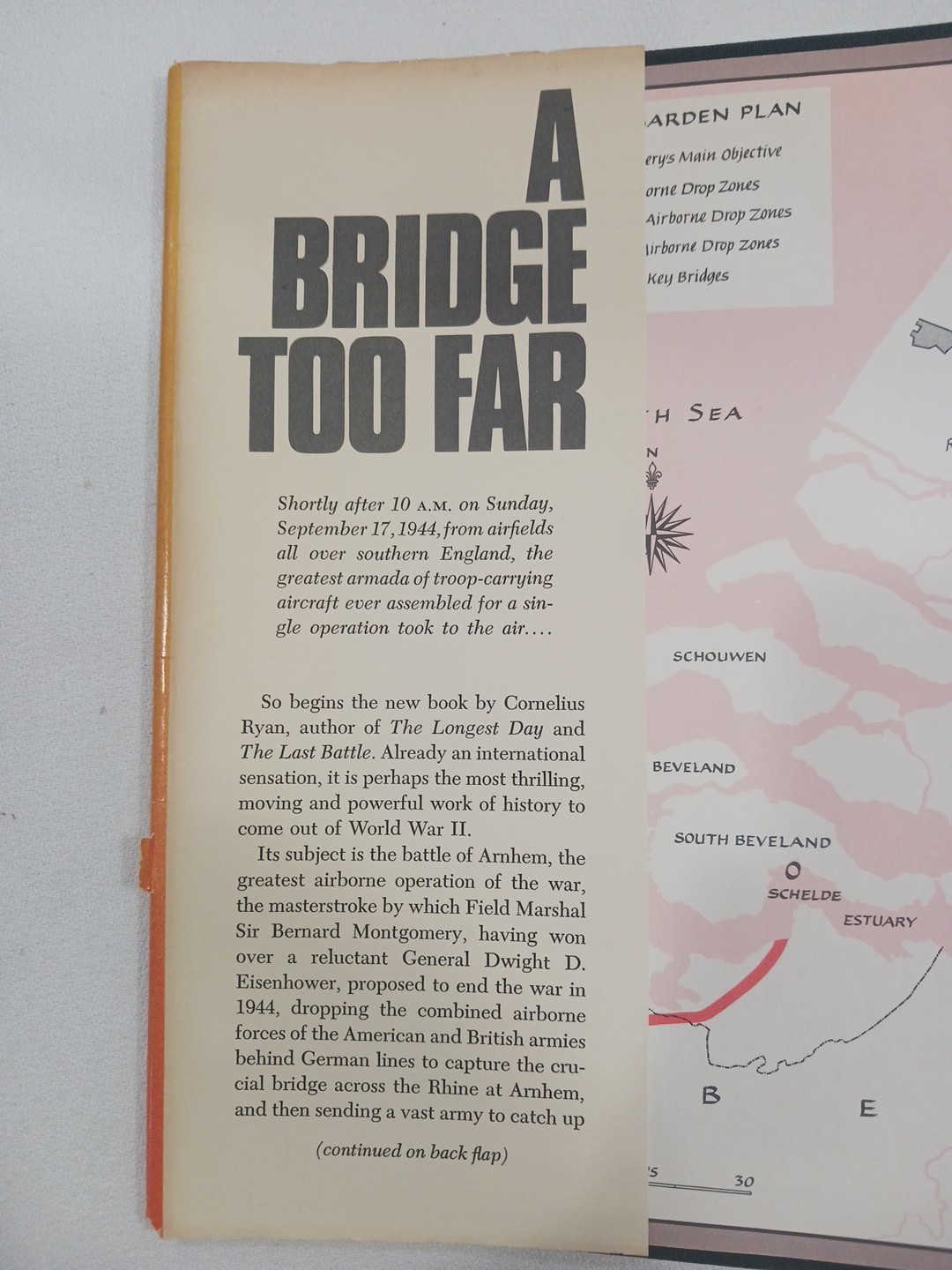 A Bridge Too Far Cornelius Ryan 1974 HC First Edition 1st Printing WW2 History