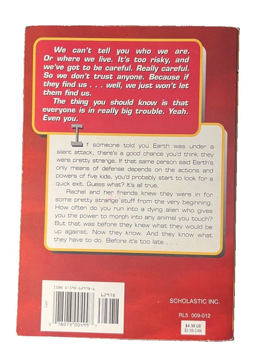 Animorphs: Volumes #2, #3, #4, #31 Books by K.A. Applegate Lot of 4 (Vintage)