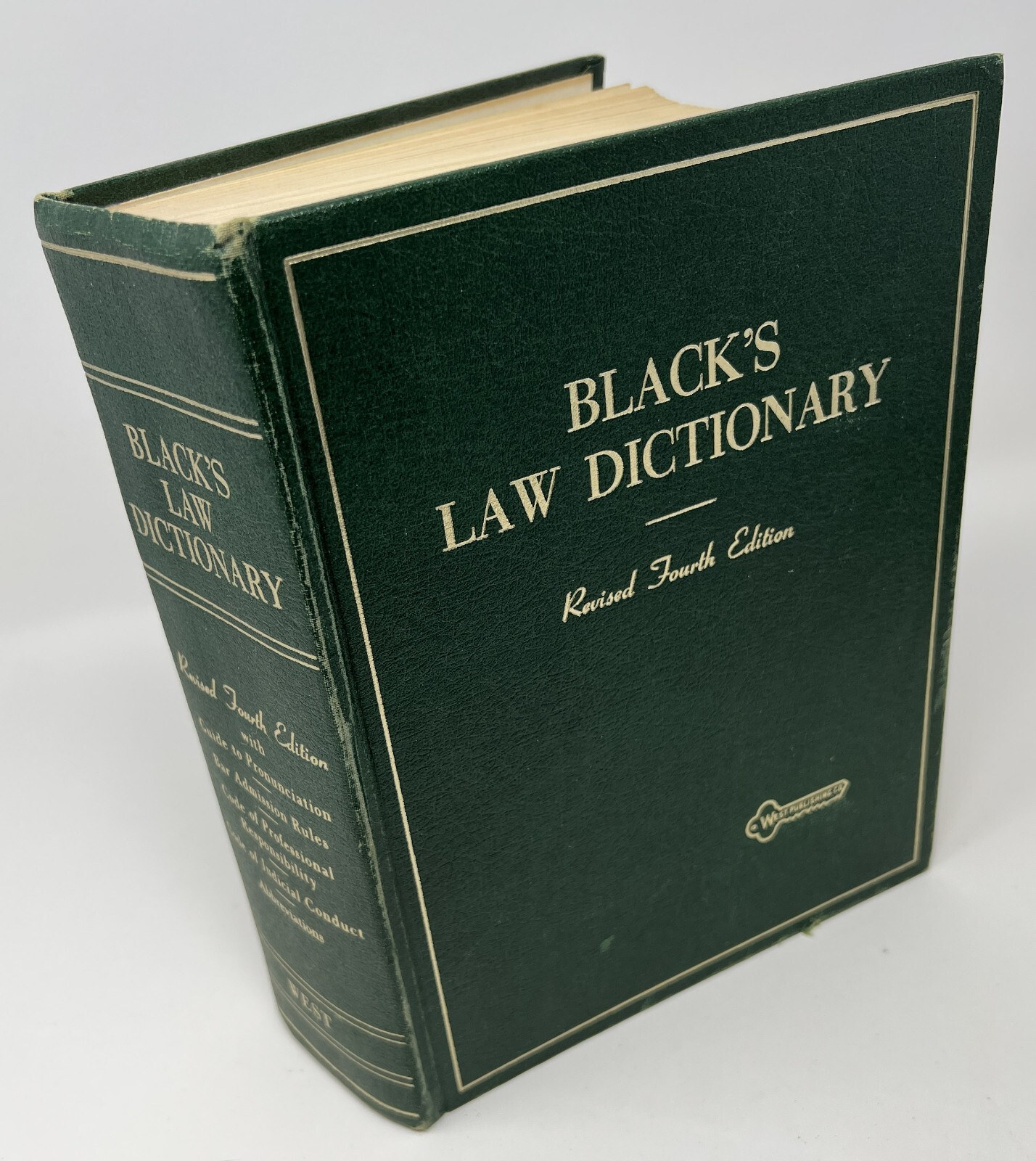 Black’s Law Dictionary: Revised 4th Ed./12th Print by Henry Black – 1975 HC West