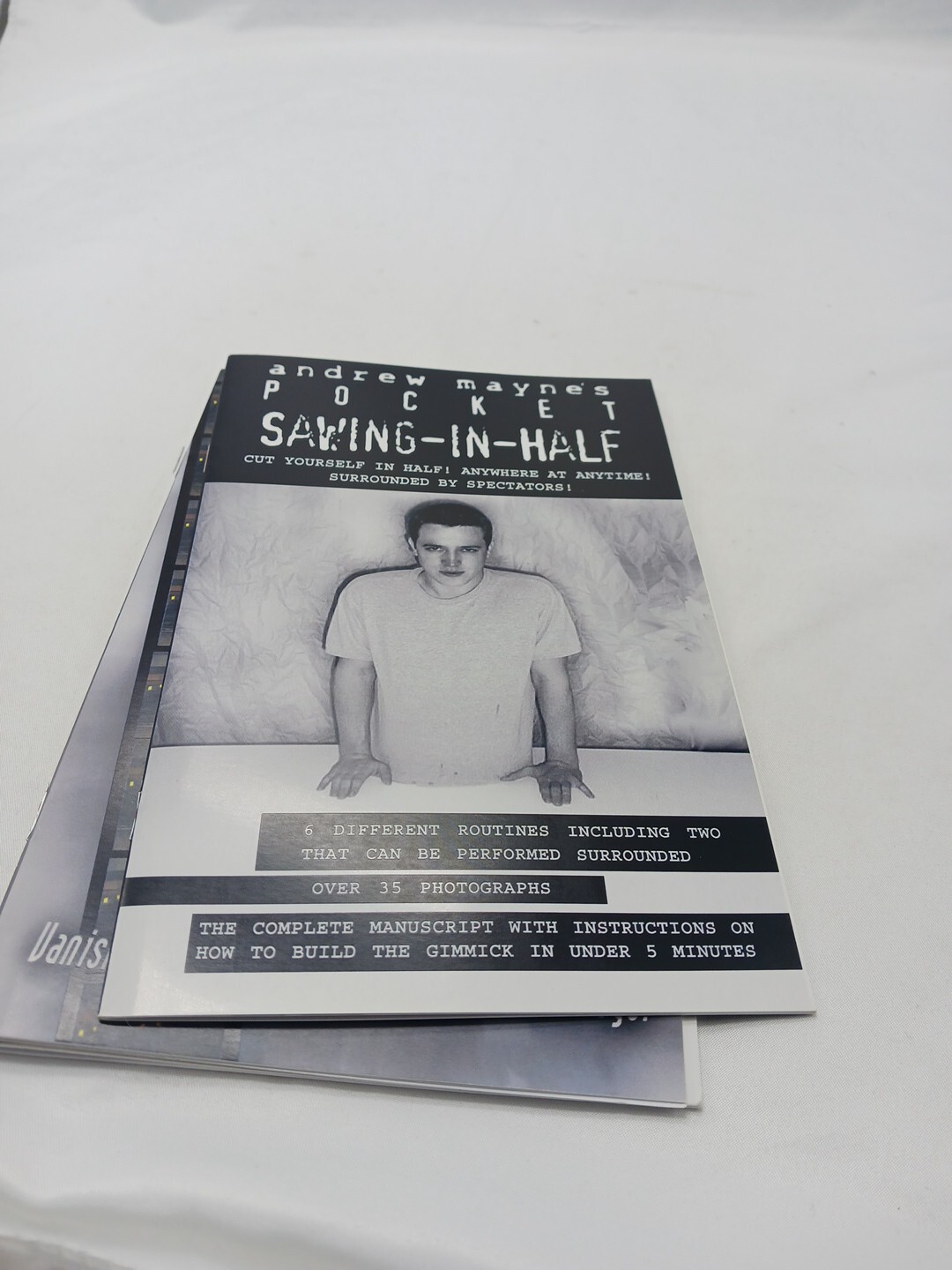3 Andrew Mayne Books – Pocket Sawing in Half, Facelifter, Bisection- Illusion