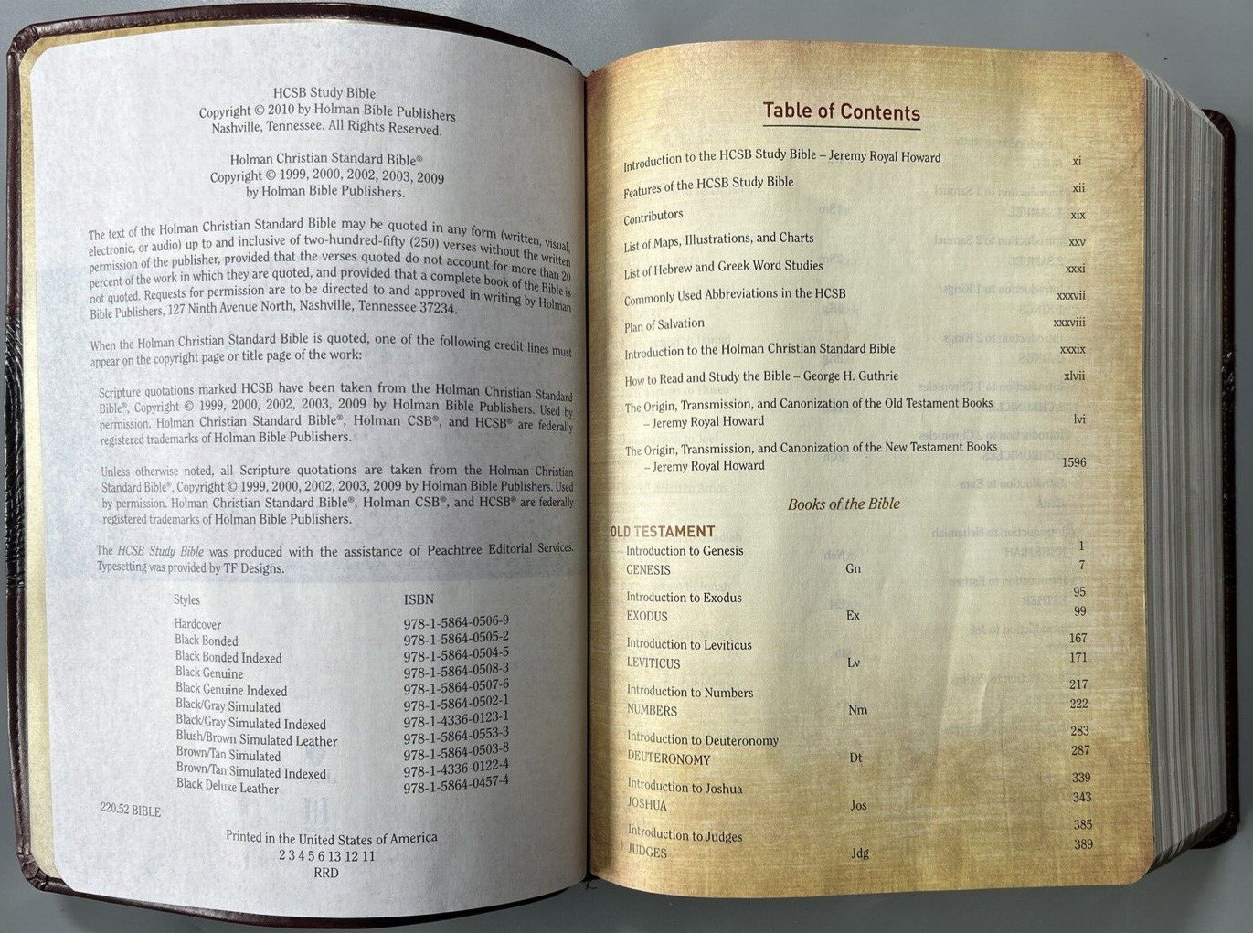 HCSB Study Bible Mahogany Duotone Simulated Leather Clean Text G+ USA Print