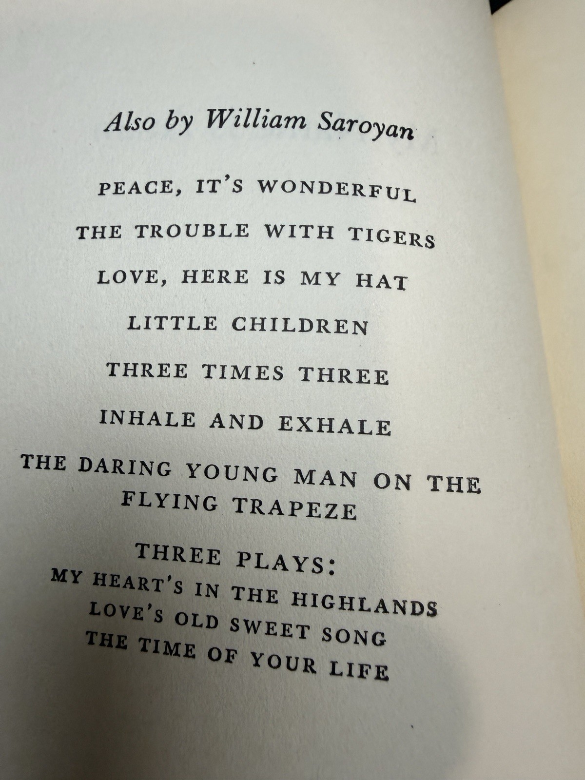 My Name is Aram William Saroyan Harcourt, Brace and Company 1940