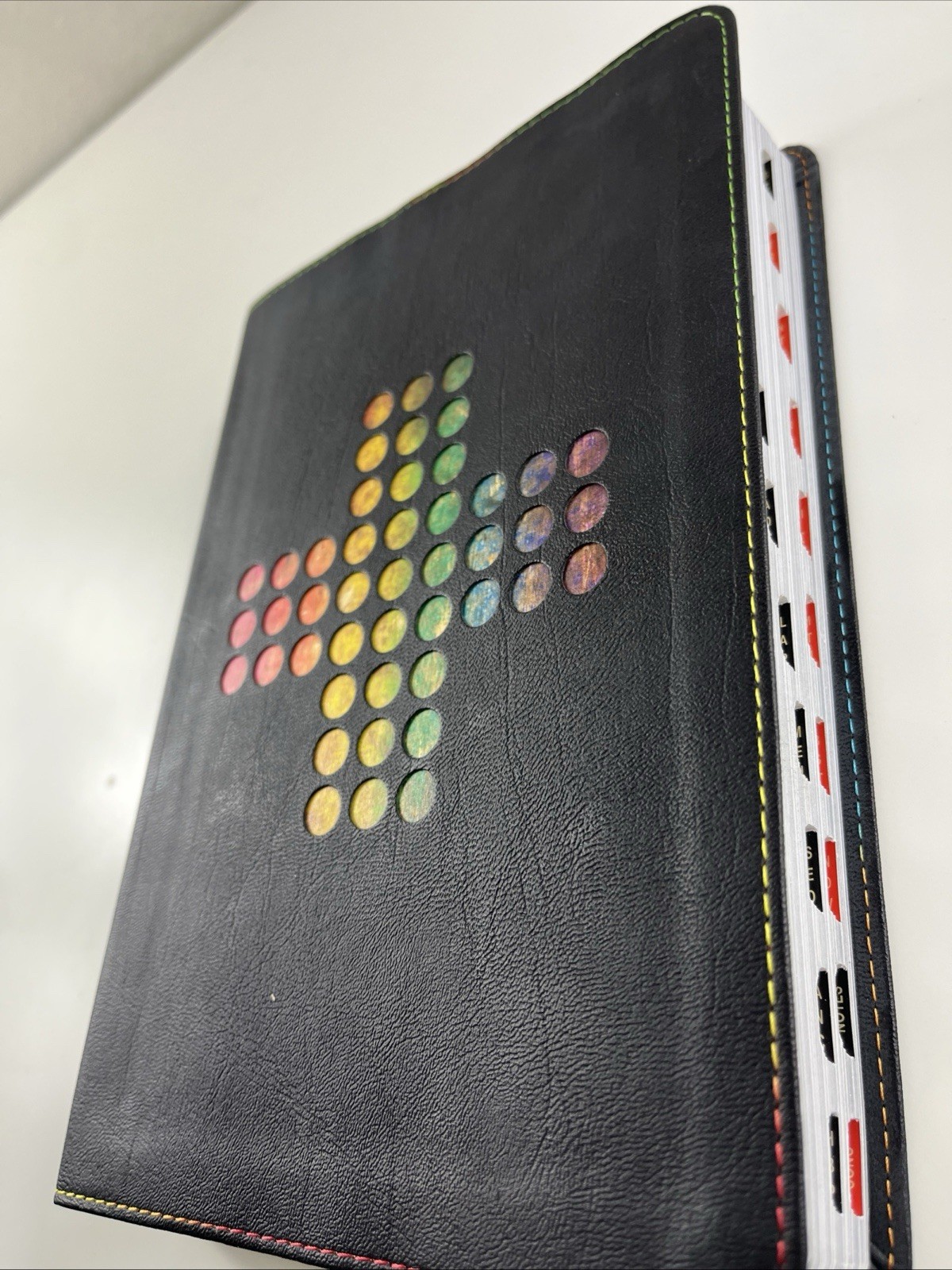 Holman Rainbow Study Bible NIV Edition: LeatherTouch Pierced Cross 2015