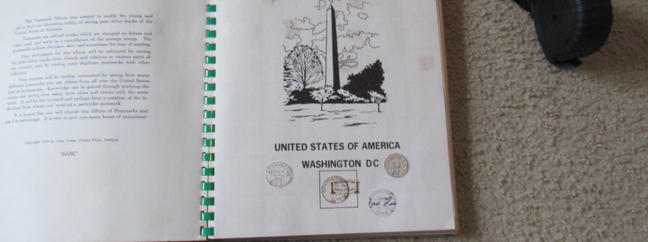 1971 POSTMARKS An Album of United States of America Post Office Mark Some Stamps