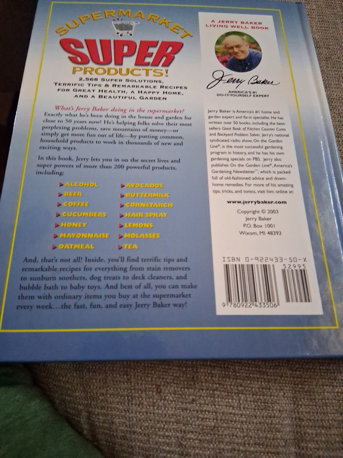 Jerry Baker’s Supermarket Super Products!: 2,568 Super Solutions, NEW