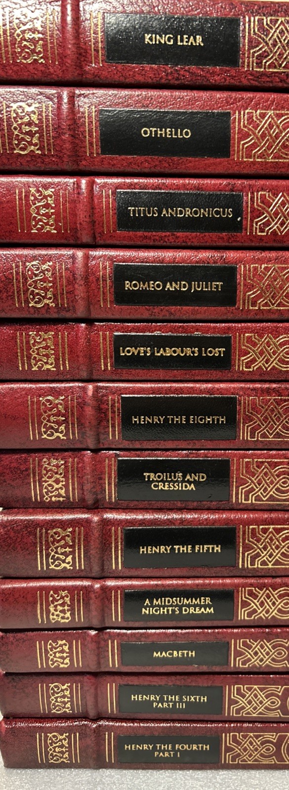 Easton Press William Shakespeare The Complete Works, 12 Leather Volumes