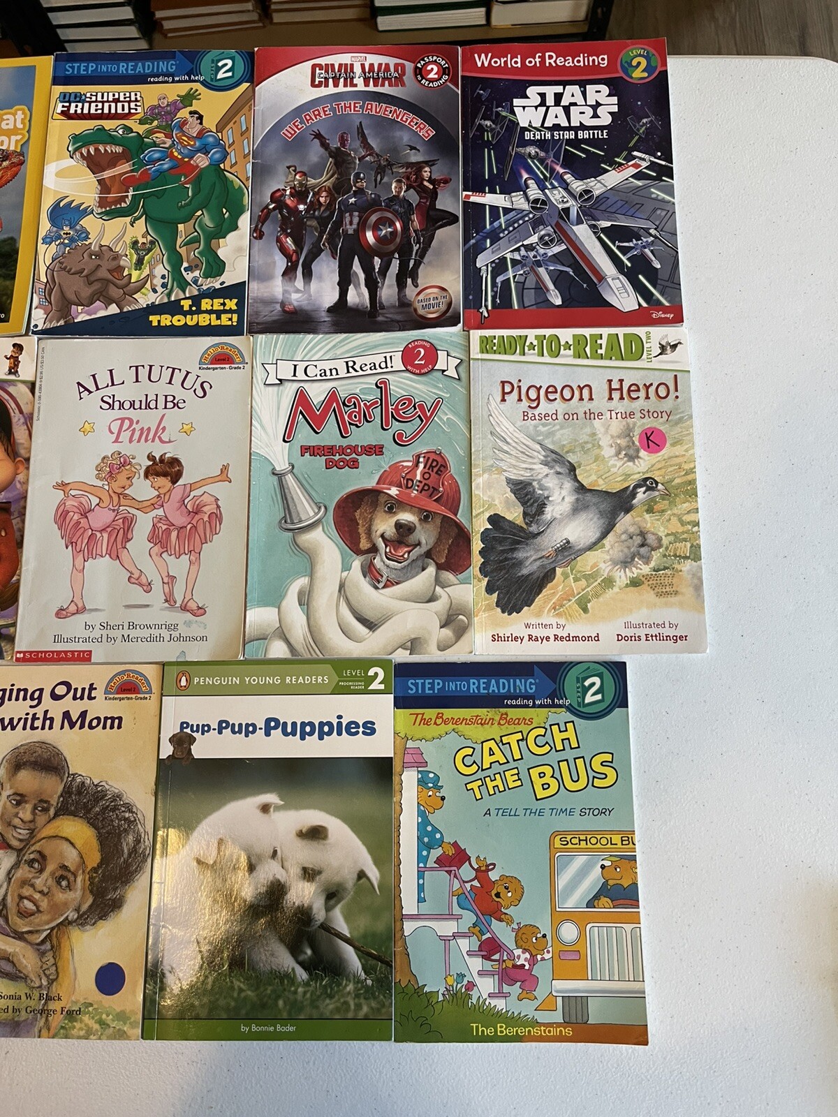 Lot of 20 Level 2 RL~Ready to-I Can Read-Step into Reading-Learn Read Books MIX
