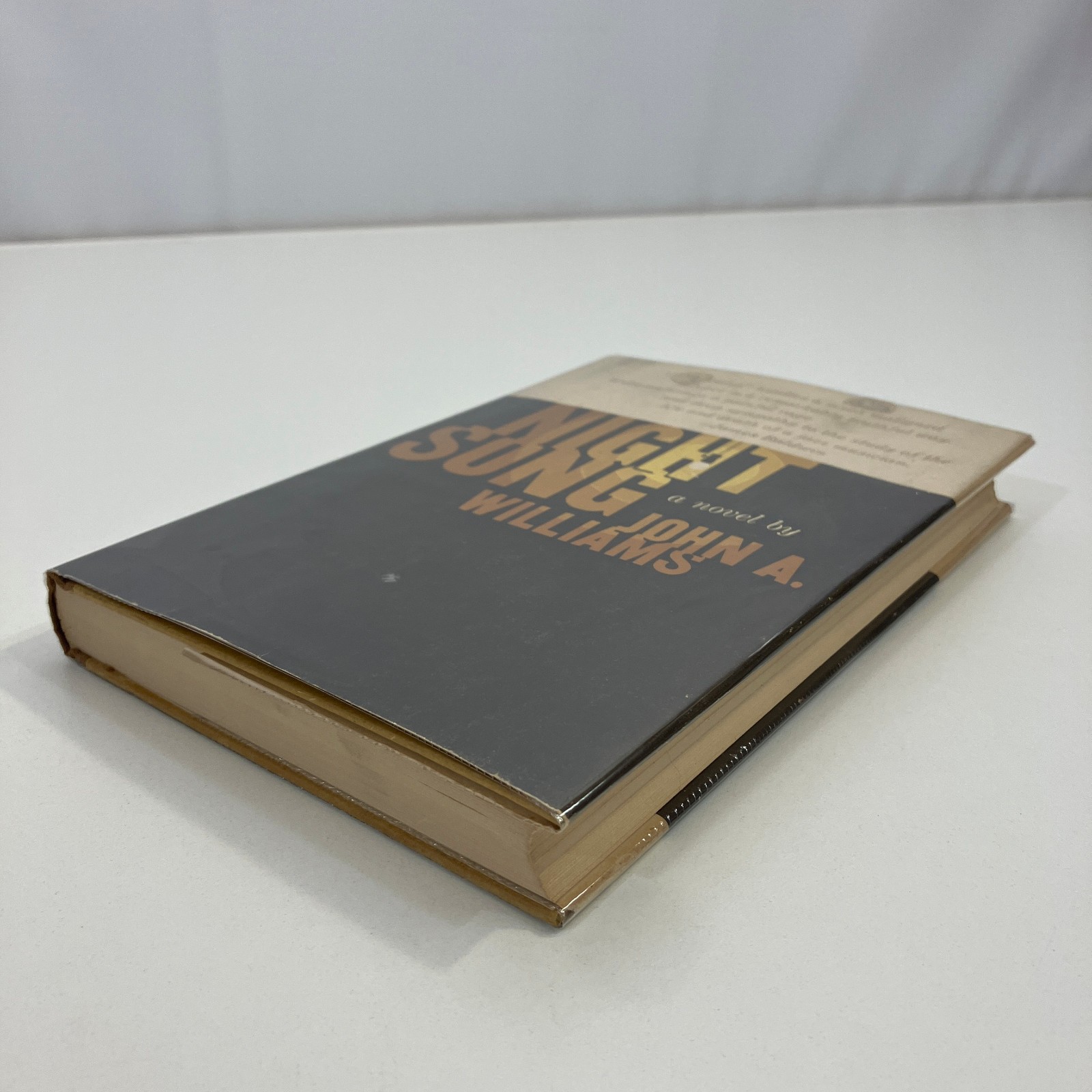 Night Song A Novel by John Williams First Edition 1st Printing 1961 HCDJ Jazz