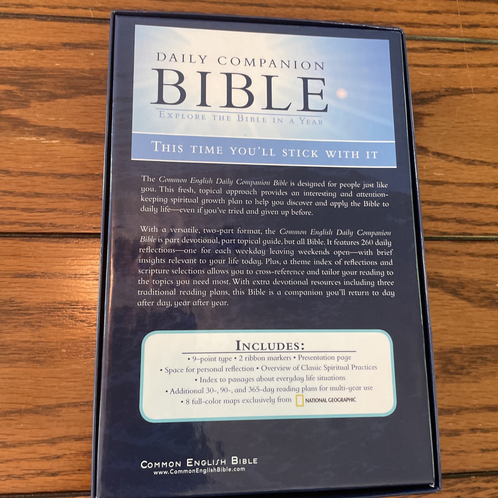 Daily Companion Bible by Common English Bible (2011, Bonded Leather)