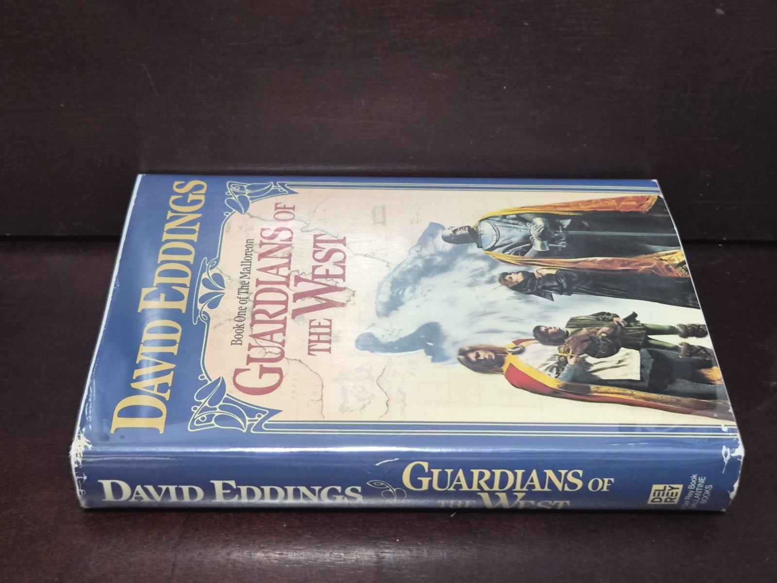 David Eddings GUARDIAN OF THE WEST Malloreon 1 1987 Del Rey BCE HCDJ VG Mylar