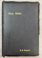 Leather Bible Nelson 1944 Pronouncing Bourgeois KJV Reference Indexed Clean Text