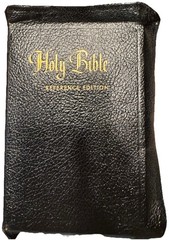 Vintage 1955 Holy Bible Reference Edition Indexed Family Bible Gilt Edges