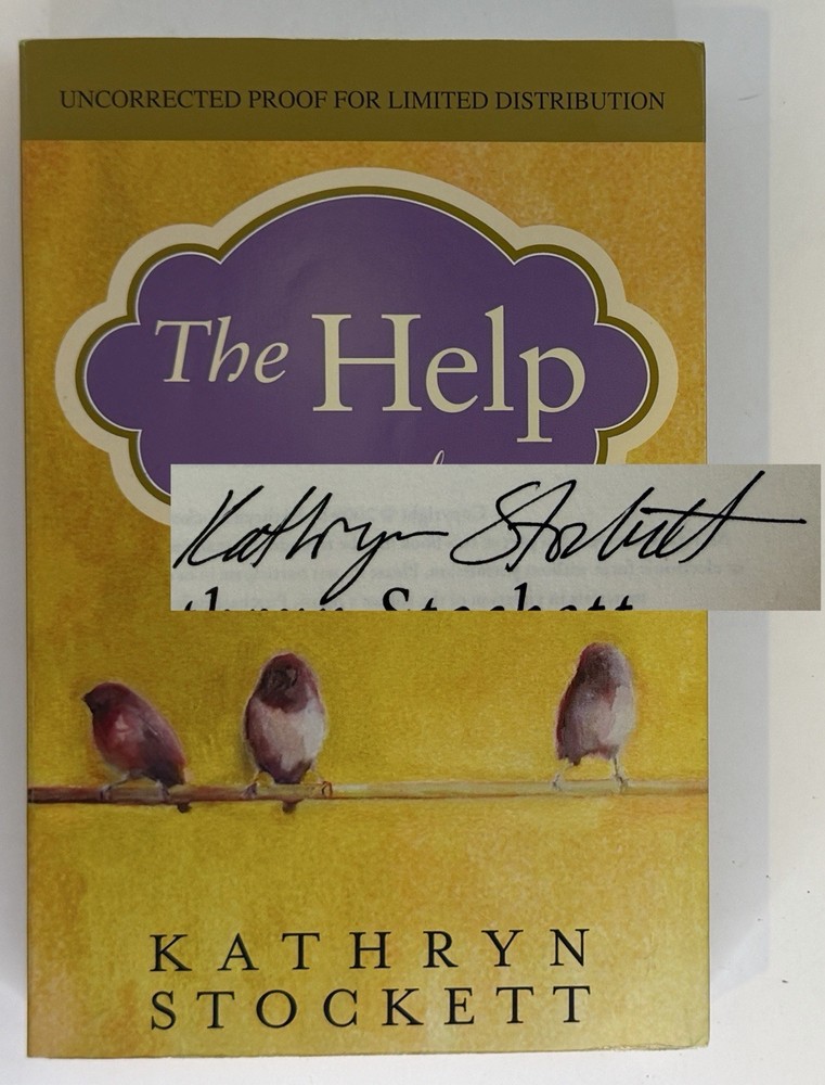 SIGNED Uncorrected Proof ARC “The Help” Kathryn Stockett 1st Printing 2009 📖✍️