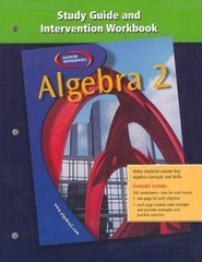 Algebra 2: Study Guide and Intervention Workbook – Paperback – GOOD