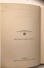 Meanwhile by HG Wells – 1927 First US printing HC