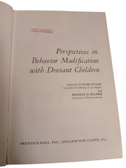 Perspectives in Behavior Modification with Deviant Children by O. Ivar Lovaas HC