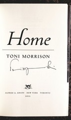 Signed Toni Morrison Home: A Novel First Edition Hard Cover Alfred A. Knopf 2012