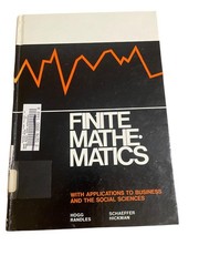 Finite Mathematics Hogg Randles Schaeffer Hickman 1974 Cummings Pub