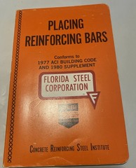 Placing Reinforcing Bars Fourth Edition 1977 ACI Building Code & 1980 Supplement