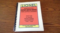 Lionel – Reproduction Factory Service Manuals Bundle of All Five Manuals