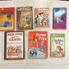 Vintage Illustrated Children’s PB Book Lot 7 Paddington Charlotte’s Web 1950s
