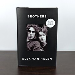BROTHERS Alex Van Halen SIGNED Autographed Waterstones First Edition (Damaged)