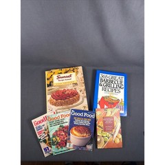Lot of 6 Miscellaneous 1980s-90s Cookbooks and Magazines