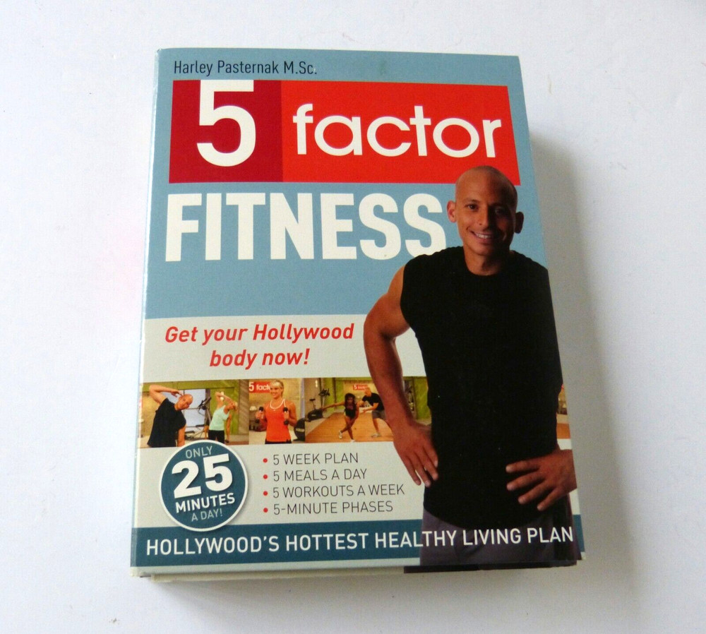 5 Factor Fitness Healthy Living Plan CDs & Book Harley Pasternak M.Sc