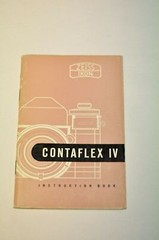 ZEISS IKON CONTFLEX IV INSTRUCTION BOOK, 42 PAGES, #319/864/24, VERY GOOD 1956