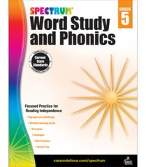 Spectrum Word Study and Phonics, Grade 5 – Paperback By Spectrum – GOOD