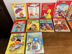 Vtg Variety Coloring Activity Stickers Creative Golden Book Lot Disney Sesame