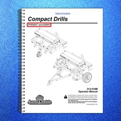 LAND PRIDE 3P606NT Compact Drills Operators Manual 2024 – WIRE BOUND – COVERS
